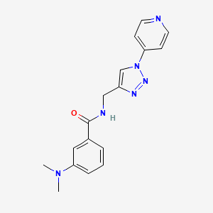 3-(dimethylamino)-N-((1-(pyridin-4-yl)-1H-1,2,3-triazol-4-yl)methyl)benzamide