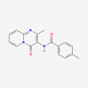 molecular formula C17H15N3O2 B2552726 4-methyl-N-(2-methyl-4-oxo-4H-pyrido[1,2-a]pyrimidin-3-yl)benzamide CAS No. 904824-97-1