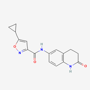 5-cyclopropyl-N-(2-oxo-1,2,3,4-tetrahydroquinolin-6-yl)-1,2-oxazole-3-carboxamide