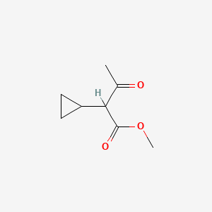 molecular formula C8H12O3 B2552748 Methyl 2-cyclopropyl-3-oxobutanoate CAS No. 2384063-99-2