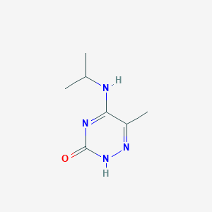 molecular formula C7H12N4O B255276 6-methyl-5-(propan-2-ylamino)-2H-1,2,4-triazin-3-one 