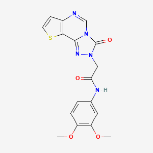 molecular formula C17H15N5O4S B2552761 4-{[(3'-fluorobiphenyl-4-yl)sulfonyl]amino}-N-isobutylbenzamide CAS No. 1019180-10-9