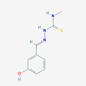 molecular formula C9H11N3OS B255277 3-hydroxybenzaldehyde N-methylthiosemicarbazone 