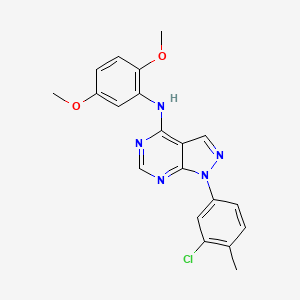molecular formula C20H18ClN5O2 B2552790 1-(3-chloro-4-methylphenyl)-N-(2,5-dimethoxyphenyl)-1H-pyrazolo[3,4-d]pyrimidin-4-amine CAS No. 890892-82-7