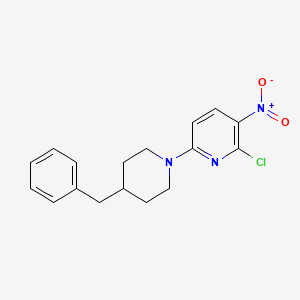 6-(4-Benzylpiperidin-1-yl)-2-chloro-3-nitropyridine