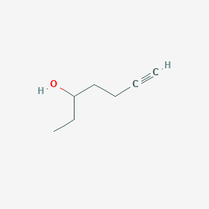 molecular formula C7H12O B2552821 Hept-6-yn-3-ol CAS No. 284673-59-2