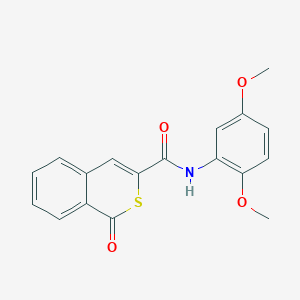 molecular formula C18H15NO4S B2552826 N-(2,5-dimethoxyphenyl)-1-oxo-1H-isothiochromene-3-carboxamide CAS No. 950287-14-6