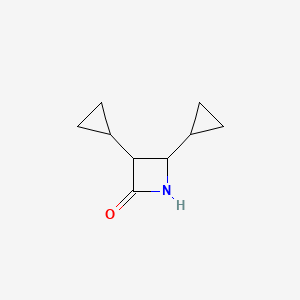 B2552833 3,4-Dicyclopropylazetidin-2-one CAS No. 1849393-35-6