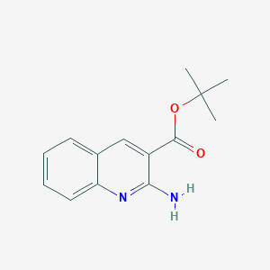 molecular formula C14H16N2O2 B2552836 Tert-butyl 2-aminoquinoline-3-carboxylate CAS No. 2248349-37-1