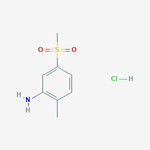 molecular formula C8H12ClNO2S B2552841 5-Methanesulfonyl-2-methylaniline hydrochloride CAS No. 1153193-10-2