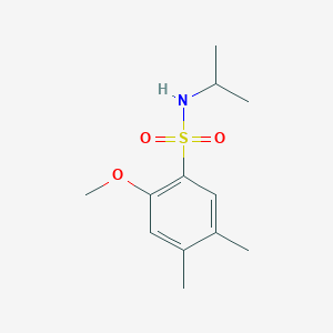 molecular formula C12H19NO3S B2552872 [(2-Methoxy-4,5-dimethylphenyl)sulfonyl](methylethyl)amine CAS No. 898642-21-2