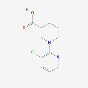 molecular formula C11H13ClN2O2 B2552875 1-(3-Chloropyridin-2-yl)piperidine-3-carboxylic acid CAS No. 1016515-84-6