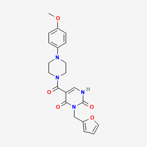3-(furan-2-ylmethyl)-5-(4-(4-methoxyphenyl)piperazine-1-carbonyl)pyrimidine-2,4(1H,3H)-dione