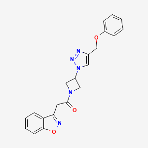 2-(benzo[d]isoxazol-3-yl)-1-(3-(4-(phenoxymethyl)-1H-1,2,3-triazol-1-yl)azetidin-1-yl)ethanone