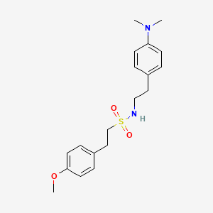 N-(4-(dimethylamino)phenethyl)-2-(4-methoxyphenyl)ethanesulfonamide