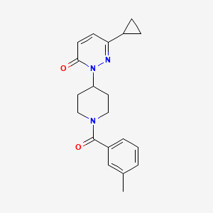 6-Cyclopropyl-2-[1-(3-methylbenzoyl)piperidin-4-yl]pyridazin-3-one