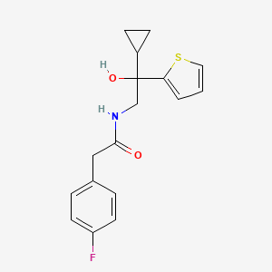 N-(2-cyclopropyl-2-hydroxy-2-(thiophen-2-yl)ethyl)-2-(4-fluorophenyl)acetamide