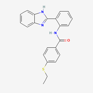 N-(2-(1H-benzo[d]imidazol-2-yl)phenyl)-4-(ethylthio)benzamide