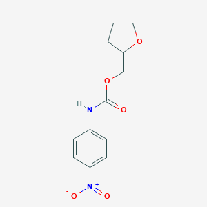 molecular formula C12H14N2O5 B255292 Tetrahydrofuran-2-ylmethyl (4-nitrophenyl)carbamate 