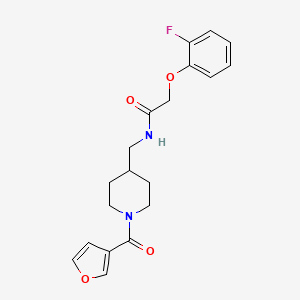 2-(2-fluorophenoxy)-N-((1-(furan-3-carbonyl)piperidin-4-yl)methyl)acetamide