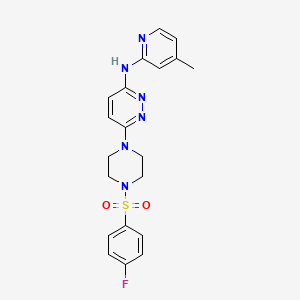 6-(4-((4-fluorophenyl)sulfonyl)piperazin-1-yl)-N-(4-methylpyridin-2-yl)pyridazin-3-amine