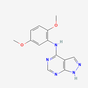 molecular formula C13H13N5O2 B2552929 N-(2,5-dimethoxyphenyl)-1H-pyrazolo[3,4-d]pyrimidin-4-amine CAS No. 1021206-69-8