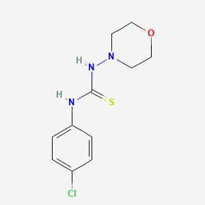 molecular formula C11H14ClN3OS B2552942 1-(4-Chlorophenyl)-3-morpholin-4-ylthiourea CAS No. 455302-65-5