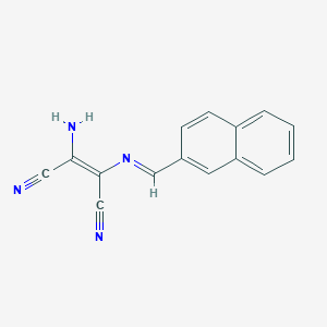 (2Z)-2-amino-3-[(E)-[(naphthalen-2-yl)methylidene]amino]but-2-enedinitrile