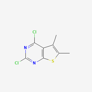 molecular formula C8H6Cl2N2S B2552983 2,4-Dichloro-5,6-dimethylthieno[2,3-d]pyrimidine CAS No. 42518-42-3
