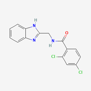 molecular formula C15H11Cl2N3O B2552985 N-(1H-benzimidazol-2-ylmethyl)-2,4-dichlorobenzamide CAS No. 338771-69-0