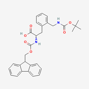 molecular formula C30H32N2O6 B2553017 Fmoc-L-2-氨基甲基苯(Boc) CAS No. 1217808-42-8
