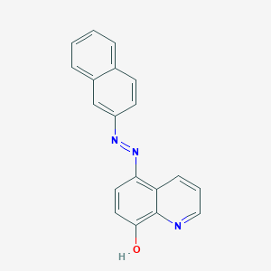 molecular formula C19H13N3O B2553027 (E)-5-(2-(naphthalen-2-yl)hydrazono)quinolin-8(5H)-one CAS No. 356568-68-8