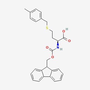 molecular formula C27H27NO4S B2553034 Fmoc-homoCys(CH3Bzl)-OH CAS No. 1821768-91-5