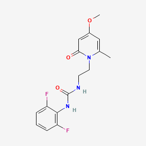 1-(2,6-difluorophenyl)-3-(2-(4-methoxy-6-methyl-2-oxopyridin-1(2H)-yl)ethyl)urea