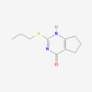 molecular formula C10H14N2OS B255307 2-propylsulfanyl-1,5,6,7-tetrahydrocyclopenta[d]pyrimidin-4-one 
