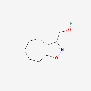 molecular formula C9H13NO2 B2553072 (5,6,7,8-Tetrahydro-4H-cyclohepta[D]isoxazol-3-YL)methanol CAS No. 1440961-92-1