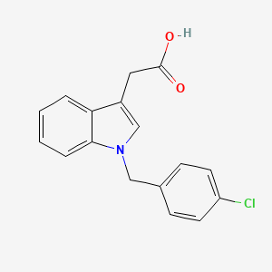 molecular formula C17H14ClNO2 B2553078 [1-(4-chlorobenzyl)-1H-indol-3-yl]acetic acid CAS No. 219544-52-2