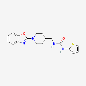 B2553085 1-((1-(Benzo[d]oxazol-2-yl)piperidin-4-yl)methyl)-3-(thiophen-2-yl)urea CAS No. 1797285-75-6