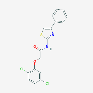 molecular formula C17H12Cl2N2O2S B255310 2-(2,5-dichlorophenoxy)-N-(4-phenyl-1,3-thiazol-2-yl)acetamide 