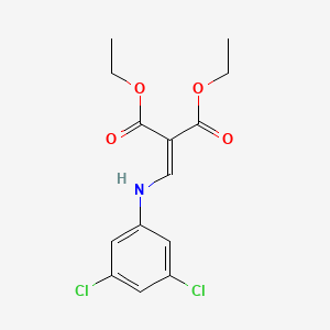 molecular formula C14H15Cl2NO4 B2553104 2-[(3,5-二氯苯胺)亚甲基]丙二酸二乙酯 CAS No. 93514-78-4
