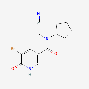 5-Bromo-N-(cyanomethyl)-N-cyclopentyl-6-oxo-1H-pyridine-3-carboxamide