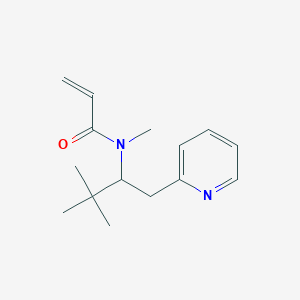 molecular formula C15H22N2O B2553149 N-(3,3-Dimethyl-1-pyridin-2-ylbutan-2-yl)-N-methylprop-2-enamide CAS No. 2411296-13-2