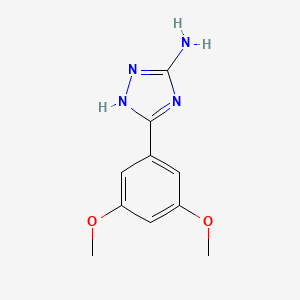 molecular formula C10H12N4O2 B2553151 3-(3,5-dimethoxyphenyl)-1H-1,2,4-triazol-5-amine CAS No. 312920-26-6