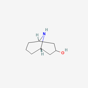 molecular formula C8H15NO B2553153 Endo-9-azabicyclo[3.3.1]nonan-3-ol CAS No. 209733-21-1; 26651-94-5