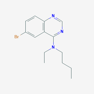 molecular formula C14H18BrN3 B255316 6-bromo-N-butyl-N-ethylquinazolin-4-amine 