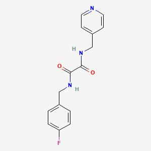 molecular formula C15H14FN3O2 B2553161 N1-(4-fluorobenzyl)-N2-(pyridin-4-ylmethyl)oxalamide CAS No. 920353-26-0