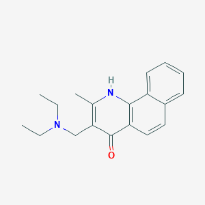 molecular formula C19H22N2O B255317 3-[(Diethylamino)methyl]-2-methylbenzo[h]quinolin-4-ol 