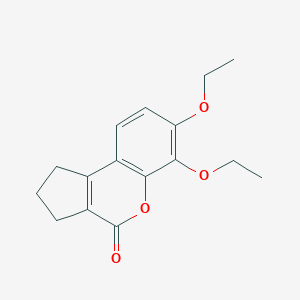 molecular formula C16H18O4 B255320 6,7-diethoxy-2,3-dihydrocyclopenta[c]chromen-4(1H)-one 