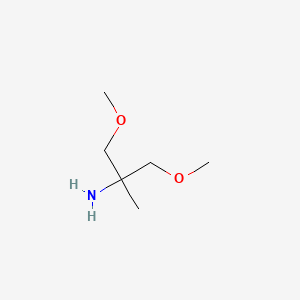 molecular formula C6H15NO2 B2553214 1,3-Dimethoxy-2-methylpropan-2-amine CAS No. 130874-19-0