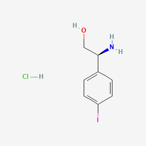 molecular formula C8H11ClINO B2553224 盐酸(2S)-2-氨基-2-(4-碘苯基)乙醇 CAS No. 2376106-42-0